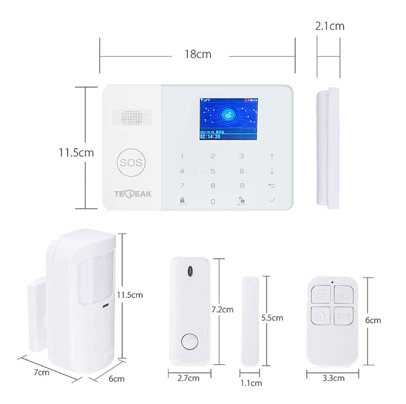 S8 - WiFi / GSM / 2G / 4G Allarme Casa