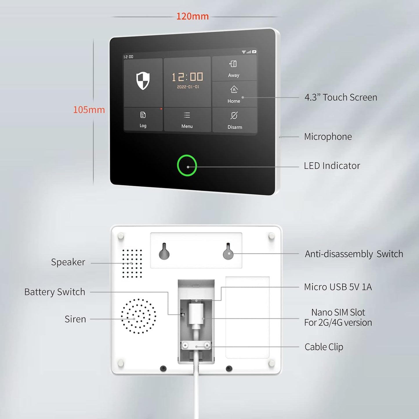 S1 - WiFi / GSM / 2G / 4G Allarme Casa
