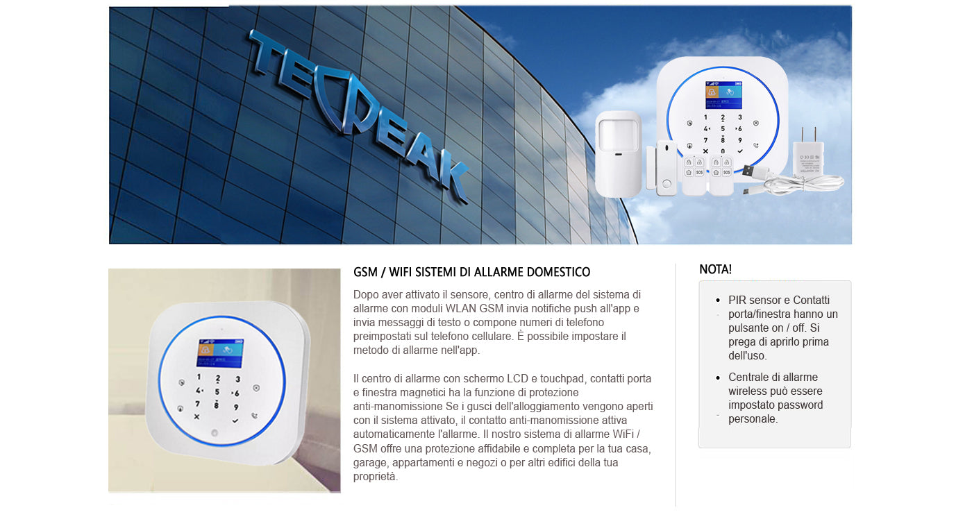 VisorTech Contatto Porta Sistema Di Allarme: 2er-Set WLAN-Tür - Foto 4